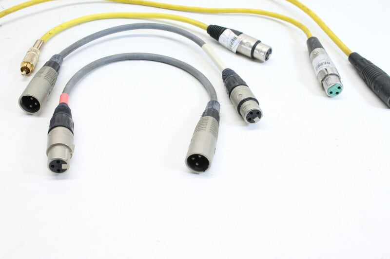 Neutrik Lot with short XLR cables with some RCA and Jack plugs (No.1)