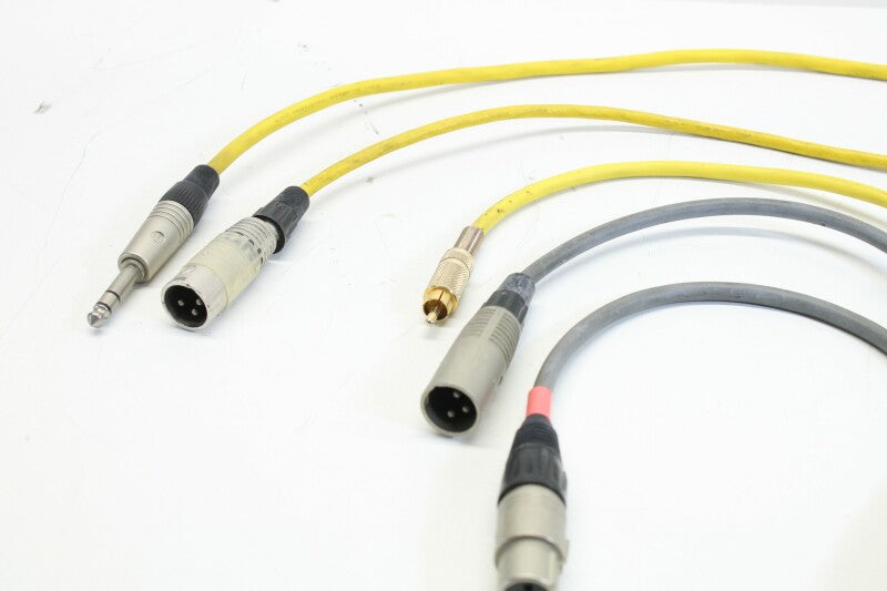 Neutrik Lot with short XLR cables with some RCA and Jack plugs (No.1)