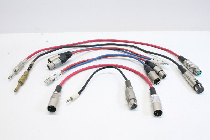 Neutrik Lot with short XLR cables with some RCA and Jack plugs (No.2)