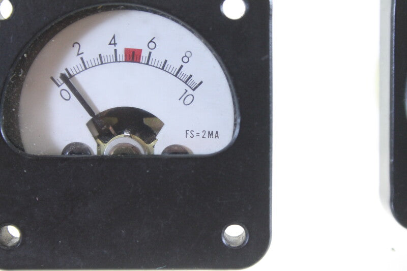 A&M New Old Stock 2 Arbitrary VU Meters FS = 2MA