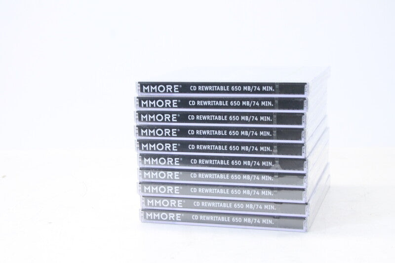 MMORE New Old Stock CD-RW Rewritable CD's Lot of 10