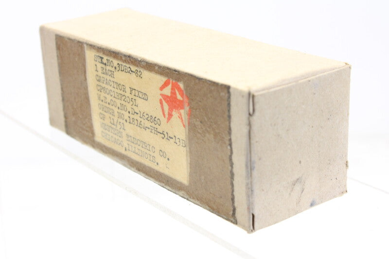 Western Electric New Old Stock Oil Cap - D 162860 Cond 2 MF 600V DC from 1951