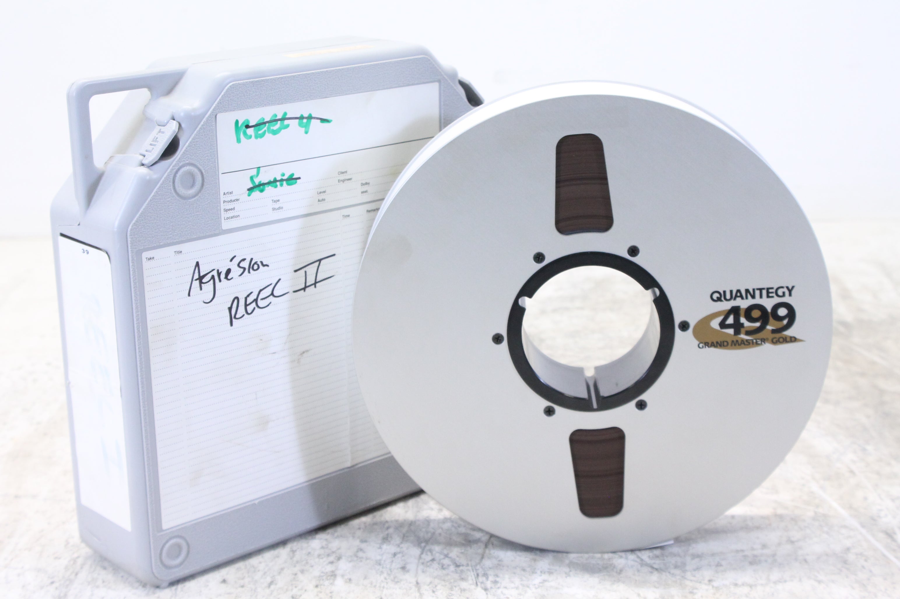 Ampex 499 Grand Master Gold 2" Studio Mastering Audio Tape - In case, with protection band