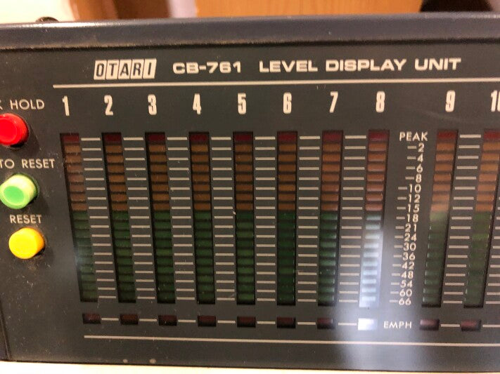 Otari CB-122 Remote Control Unit with CB-761 Level Display Unit