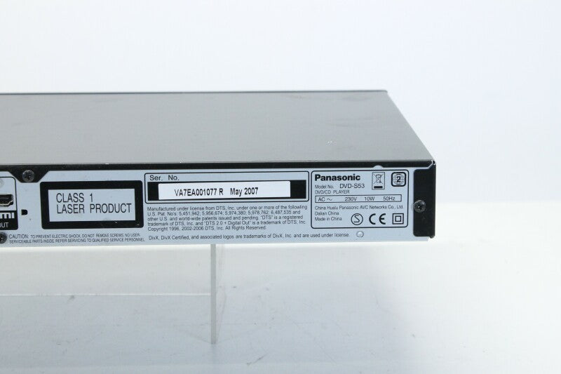 Panasonic DVD-S53 - DVD/CD Player