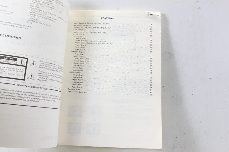 Panasonic WJ-MX30 Service Manual