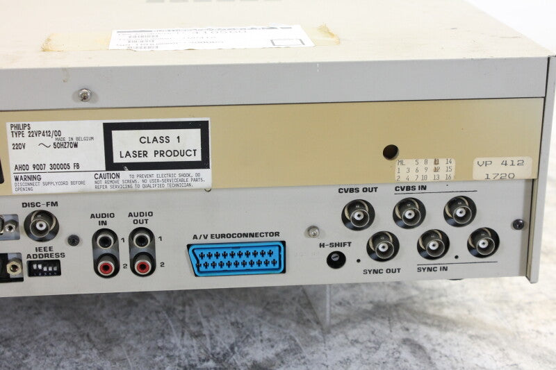 Philips Laservision extended disc drive VP412 without accessoires