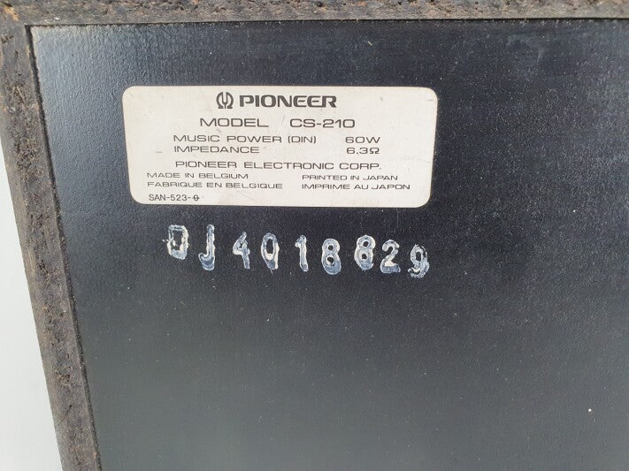 Pioneer CS-210 passive speakers set - 60W 6ohm