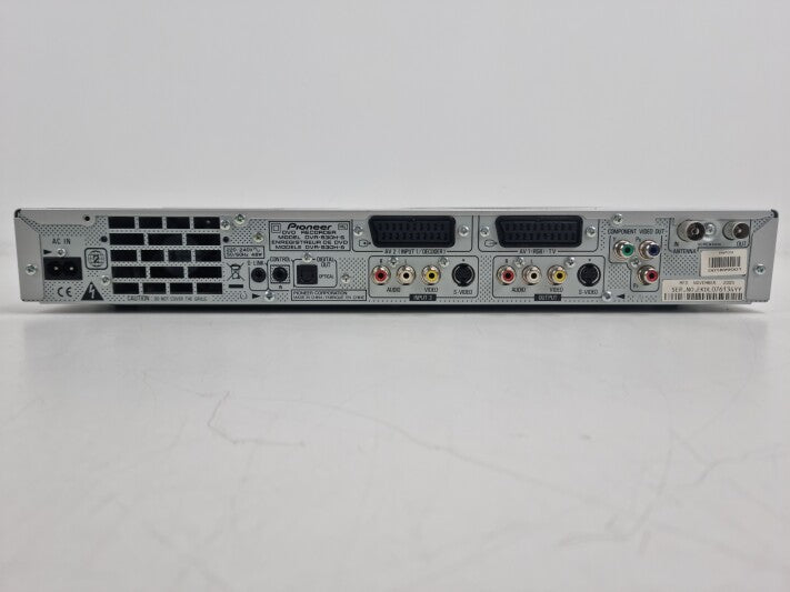 Pioneer DVR-530H DVD Recorder - With original manual and remote control