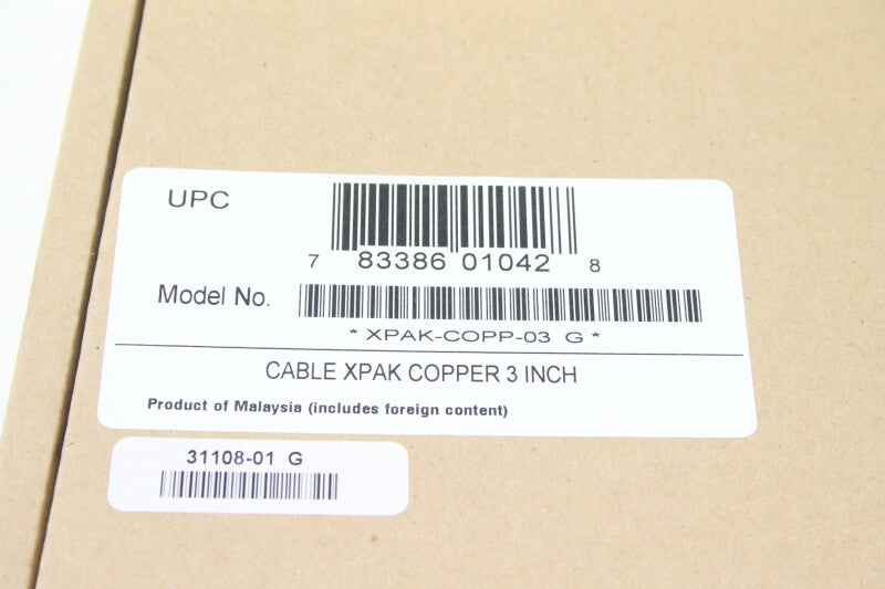 QLogic QLogic Xpak Copper 3 Inch 10Gb - QLogic 5000 to QLogic 5000 Stacking Cable NOS!