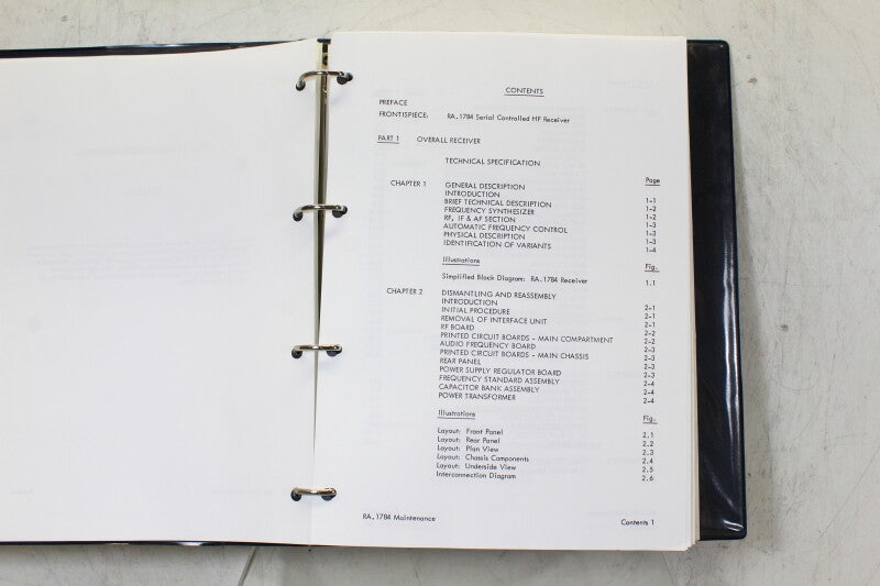 Racal RA 1784 Maintenance Manual Parts 1 and 2