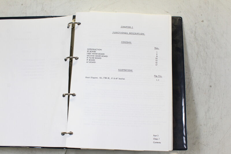 Racal RA 1784 Maintenance Manual Parts 3,4,5 and 6