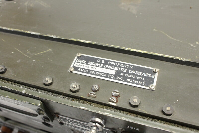 Radio Receptor Co. US Army Signal Corps Receiver Transmitter Radio RT 264 / UPX6