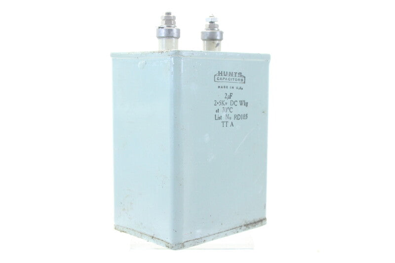 Hunts Capacitors RD185 2µF 2.5Kv DC WKG at 70°C