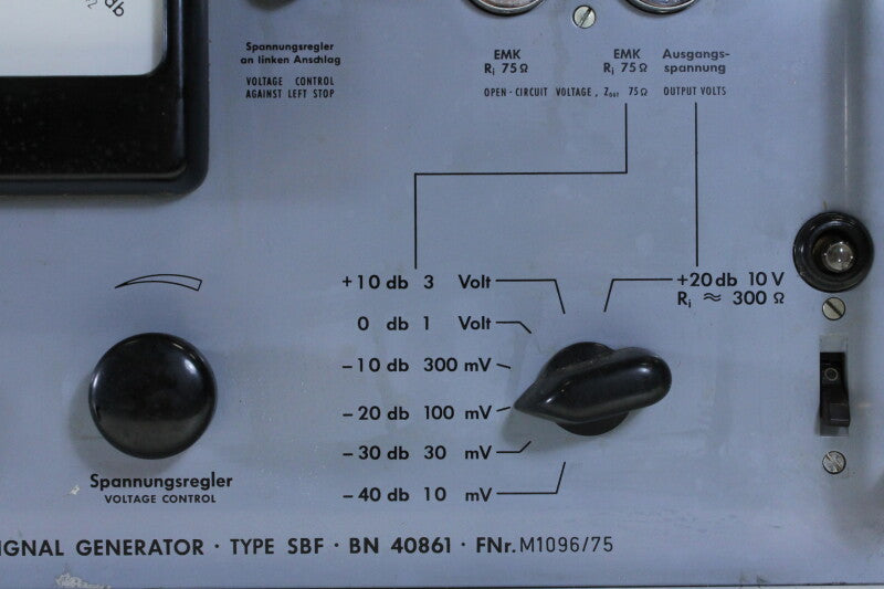 Rohde & Schwarz Wide Band Signal Generator (Video Breitband Mess Sender) Type SFB BN 40861