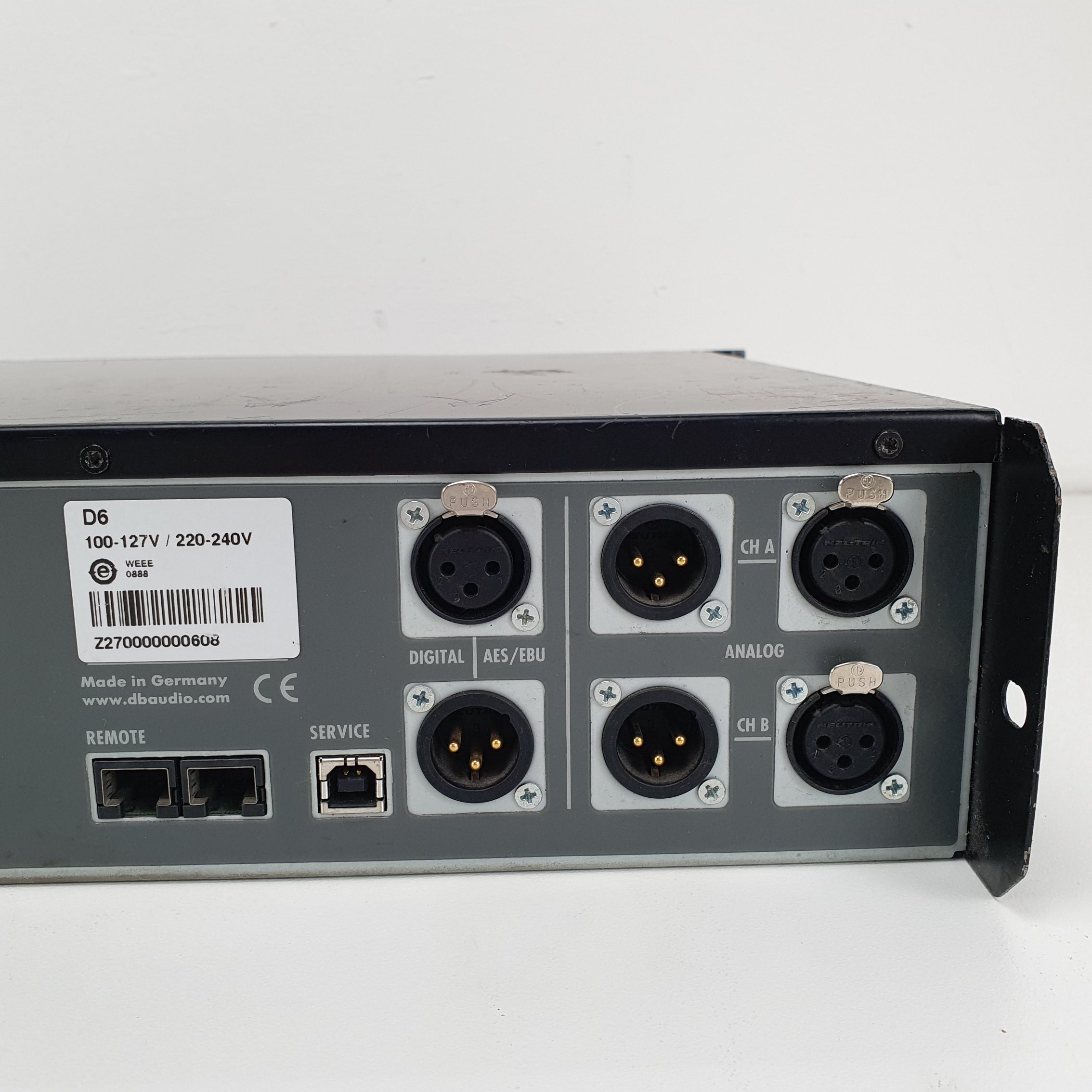 D&B D6 PA Dual channel amplifier