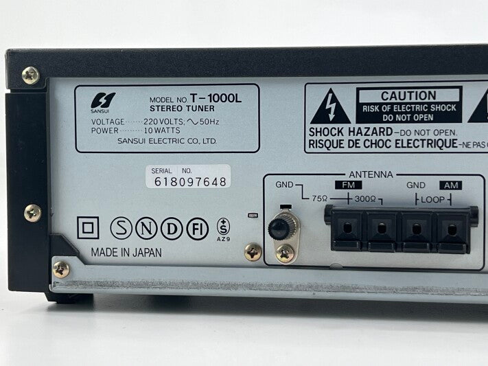 Sansui T-1000L - Tuner