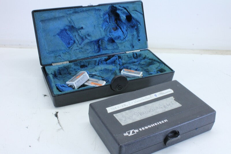Sennheiser 2 Microphone Boxes - Blue Foam Needs To Be Cleaned