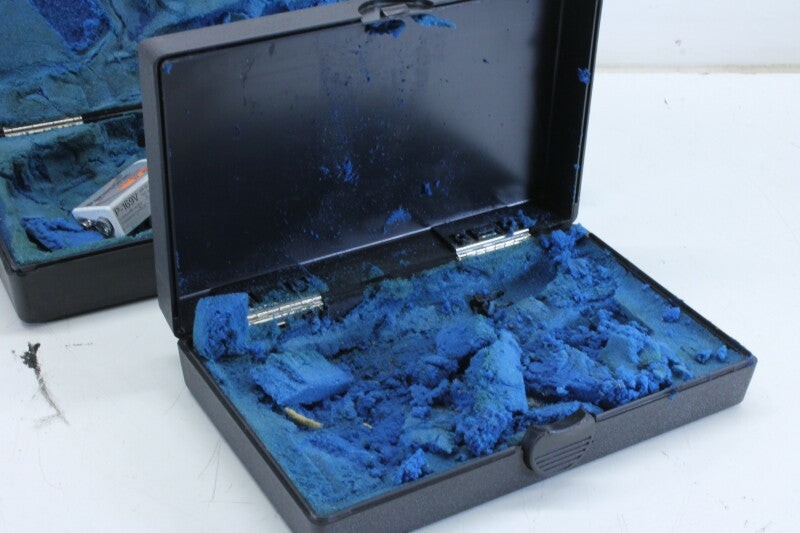 Sennheiser 2 Microphone Boxes - Blue Foam Needs To Be Cleaned