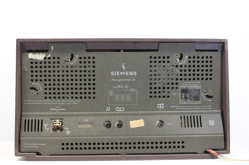 Siemens Klangmeister II RG42 tube radio