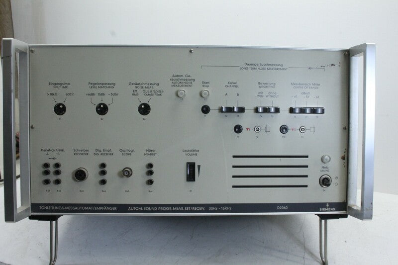 Siemens D2060 Automatic Sound Program Measuring Set Receiver 30Hz-16kHz