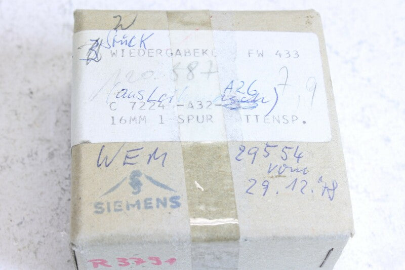 Siemens Siemens mono heads with 16,MM Playback heads
