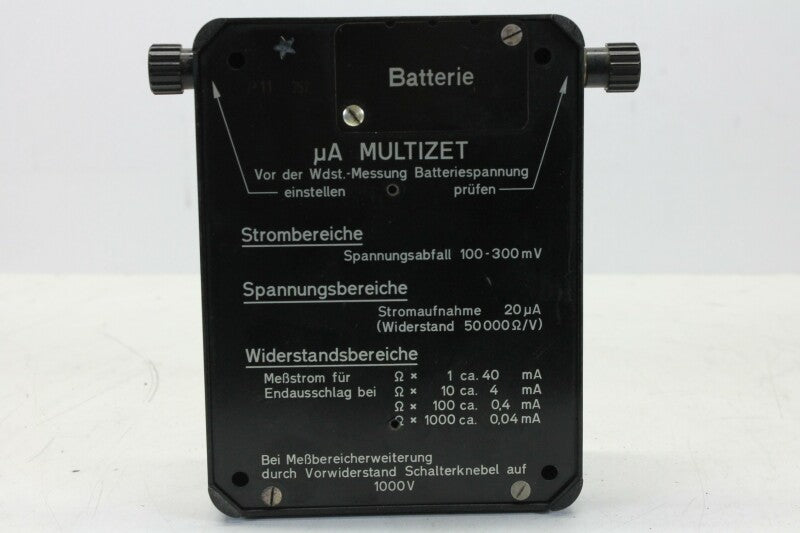 Siemens µA Multizet L11 P10 Meter