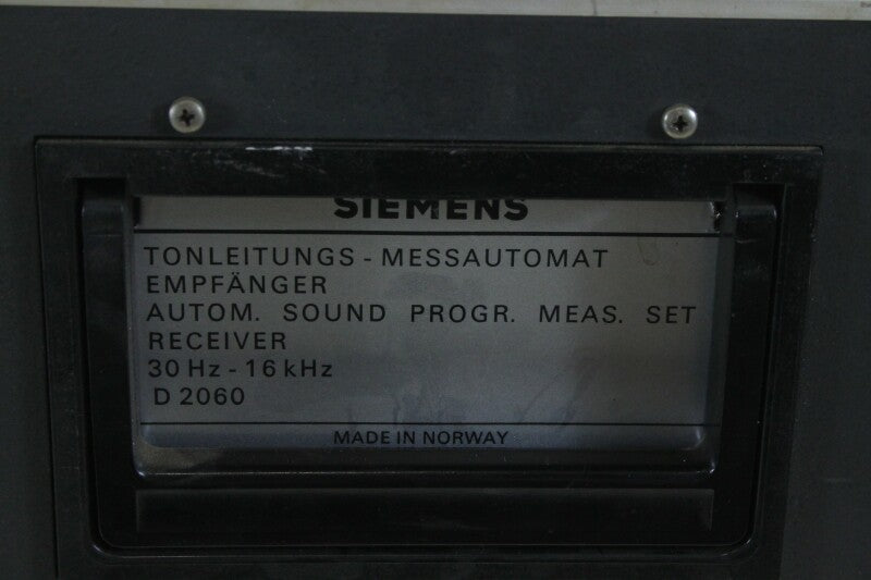 Siemens W2060 Autom. Sound Progr. Meas. Set -Transm 30Hz-16kHz