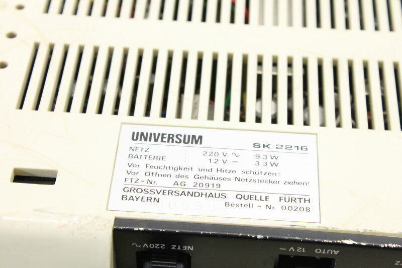 Universum SK2216 vintage 70s tube television/radio