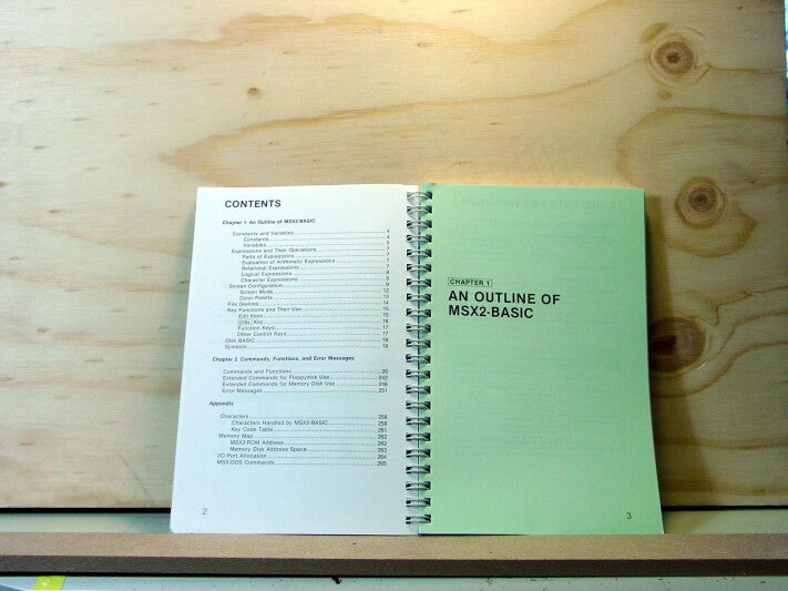 Sony MSX-BASIC V2.0 Programming Reference Manual