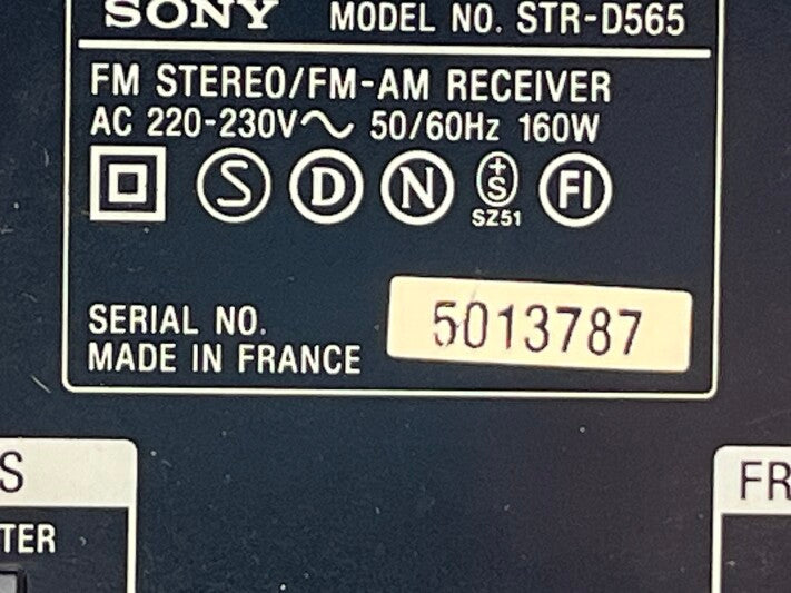 Sony STR-D565 - Surround Receiver