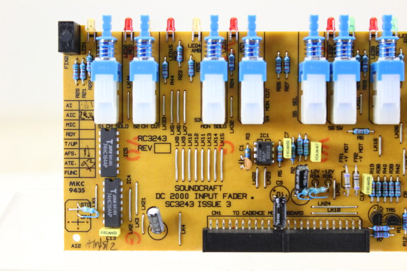 Soundcraft DC2000 Control Group Fader Board SC3243 Issue 3