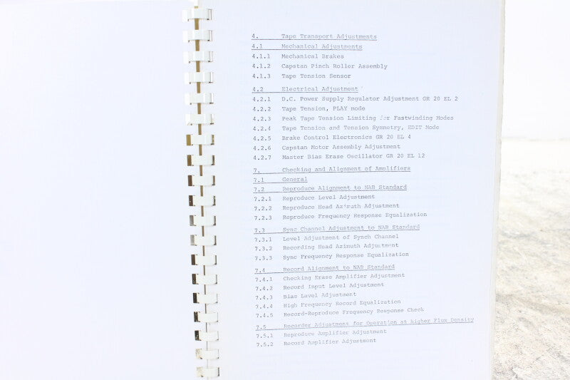Studer A80 VU service manual chapter 4&7 (No.2)