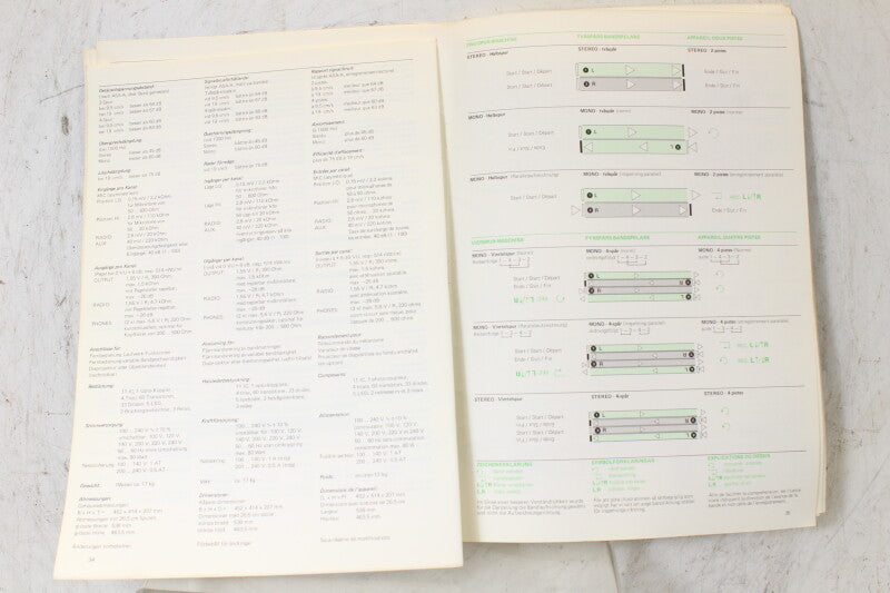 Studer Revox B77 Taperecorder Operating Manual