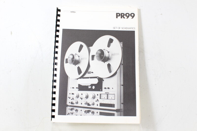 Studer Revox PR99 Set Of Schematics (No.3)