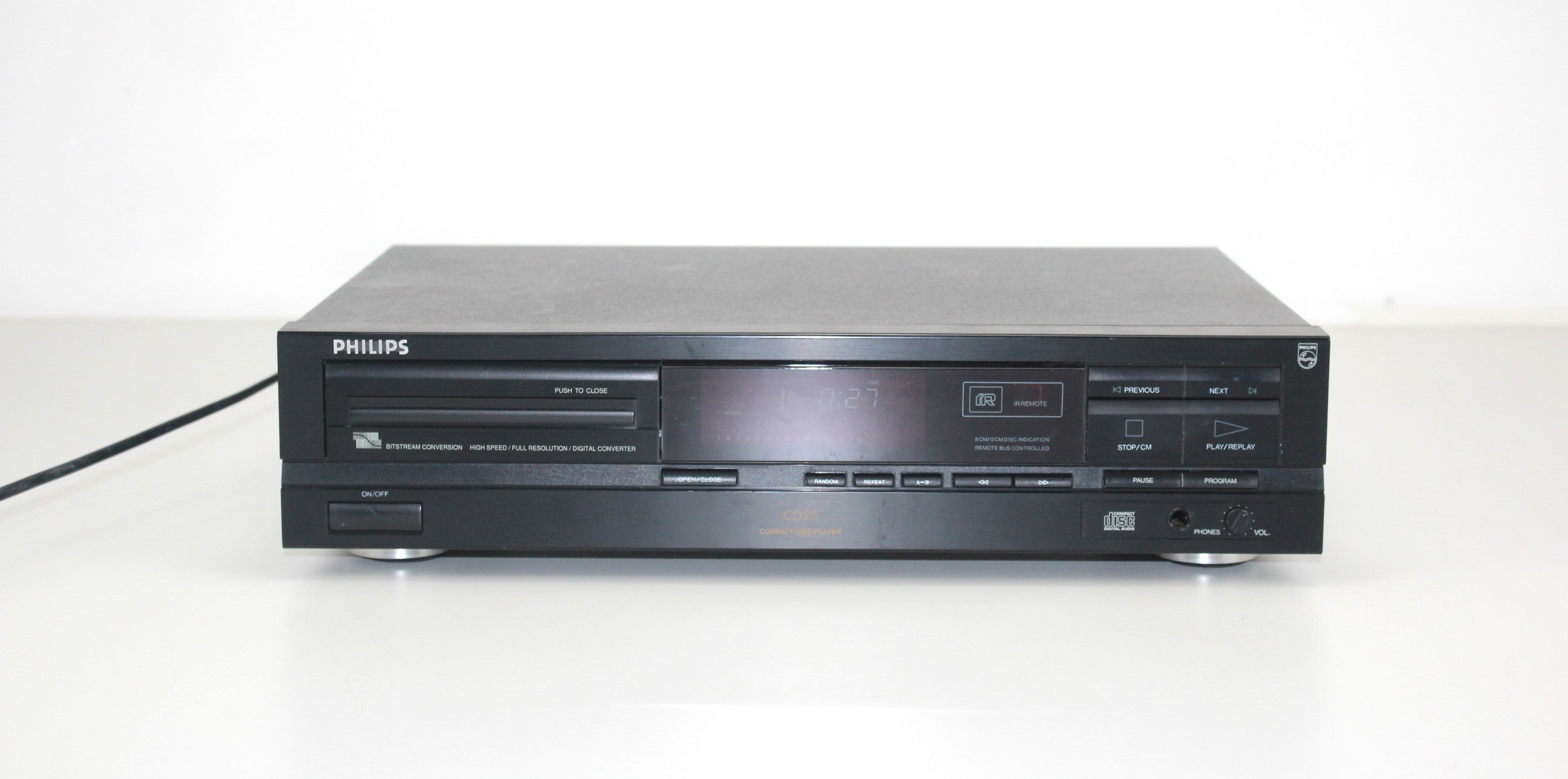 Philips CD615 compact disc - Werkend (lees de beschrijving)