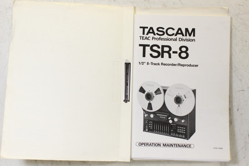 Tascam TSR-8 Operation Maintenance Manual
