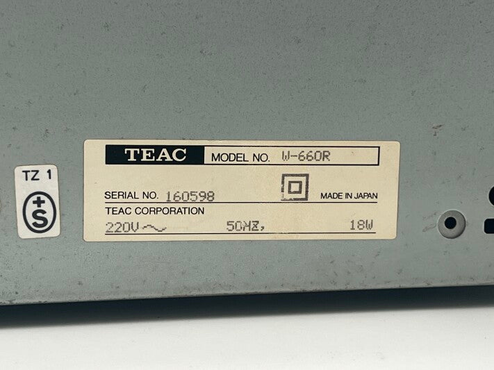 Teac W-660R - Dubbel cassettedeck