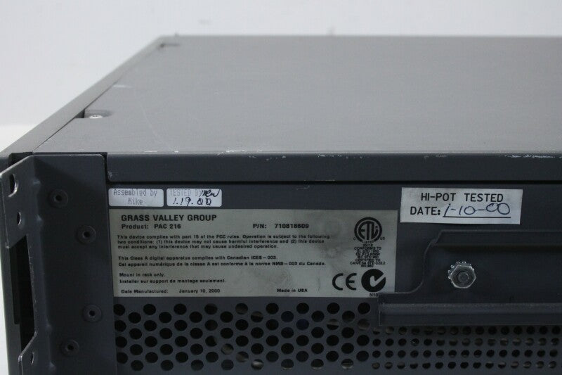Tektronix PAC 200 Audio Chassis