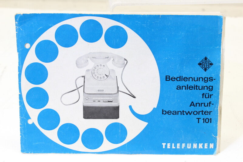 Telefunken 101 Vintage Answering Machine with owners manual