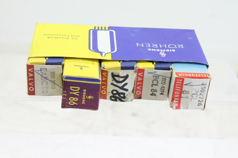 Telefunken Lot with 5 Vintage Tubes of different types/brands (No.6)