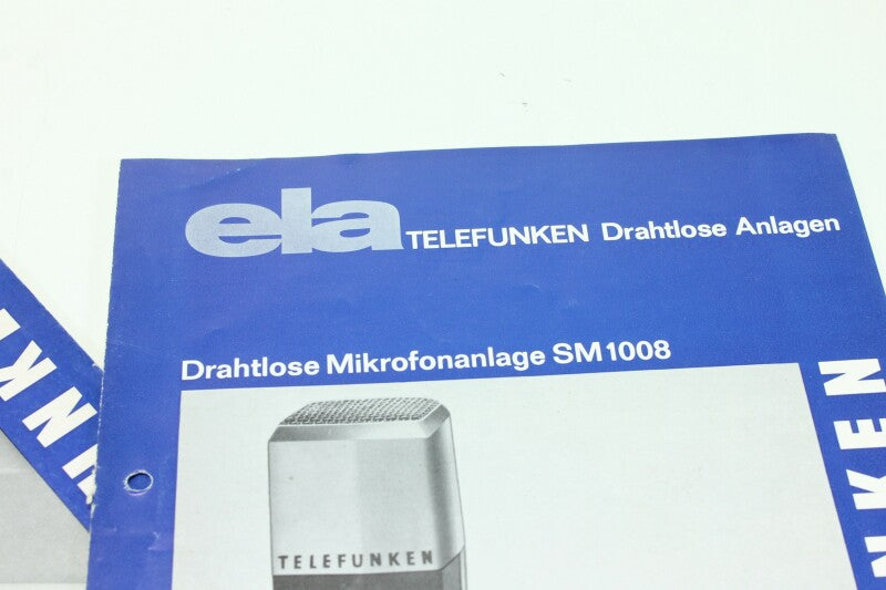 Telefunken SM1008 and Sammelliste DA4 Informative booklets