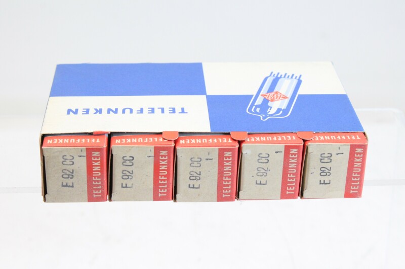 Telefunken Vintage Tube - E92CC Diamond on the back - Lot of 5 NOS (No.8)