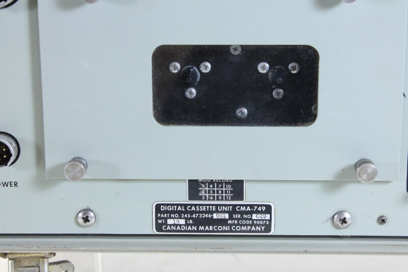 The Marconi Company Digital Cassette Unit CMA-749 (no.1)