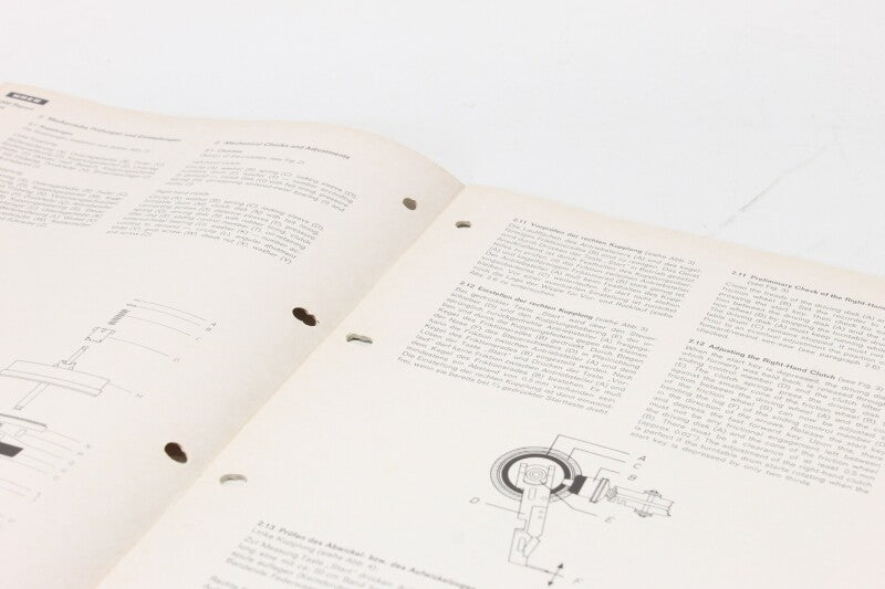 Uher Uher 1000 Report Pilot - Service Instruction Manual