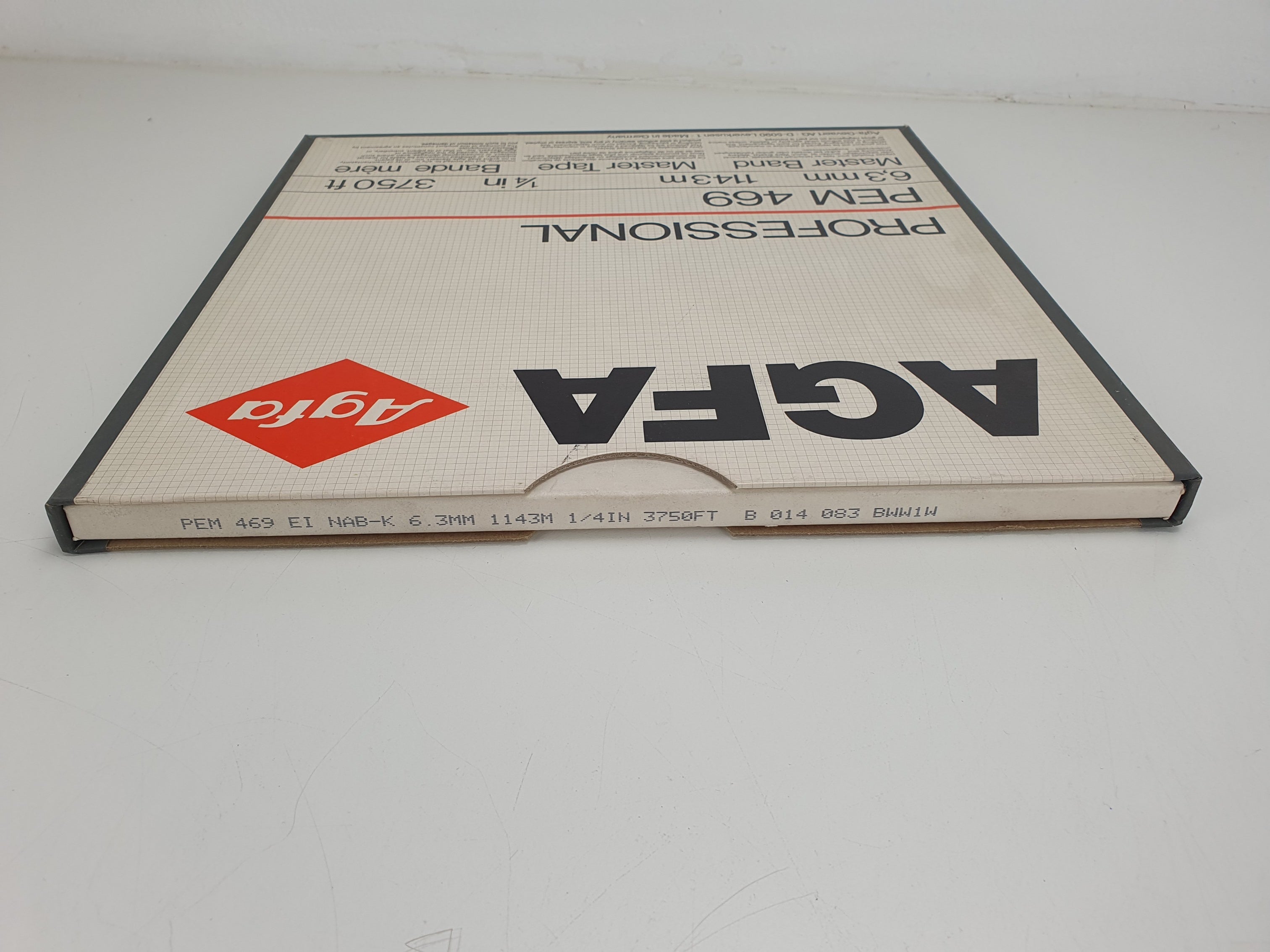 Agfa PEM469 1/4'' 3750ft -NEW old stock tape