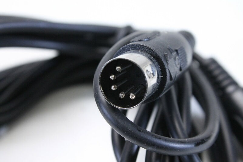 Unknown 5 Pin Din Cable, Male to Male, 3 Meters Long - NOS!