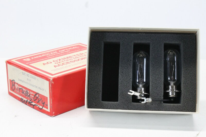 American Optical AO Oximeter II Bulb with Connector, Lot of 2 NOS!