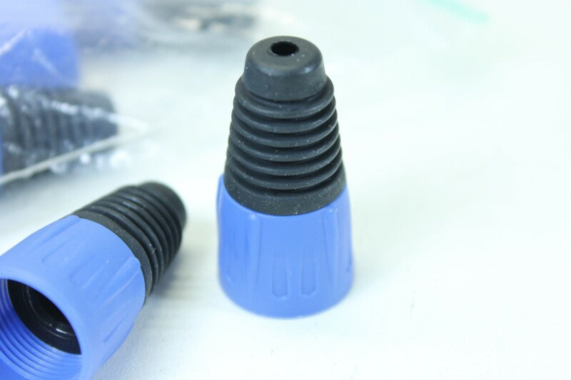 Unknown Lot of 10 XLR Sockets With Blue colored Boots