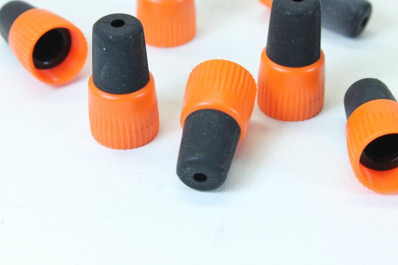 Unknown Lot of 8 Jack Sockets with Orange Colored Boots